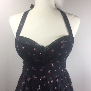 Floral black sundress